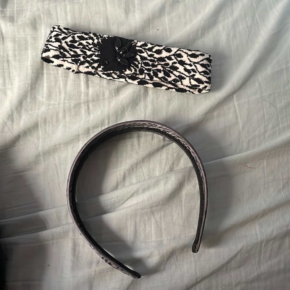 Cloth and hard plastic headbands